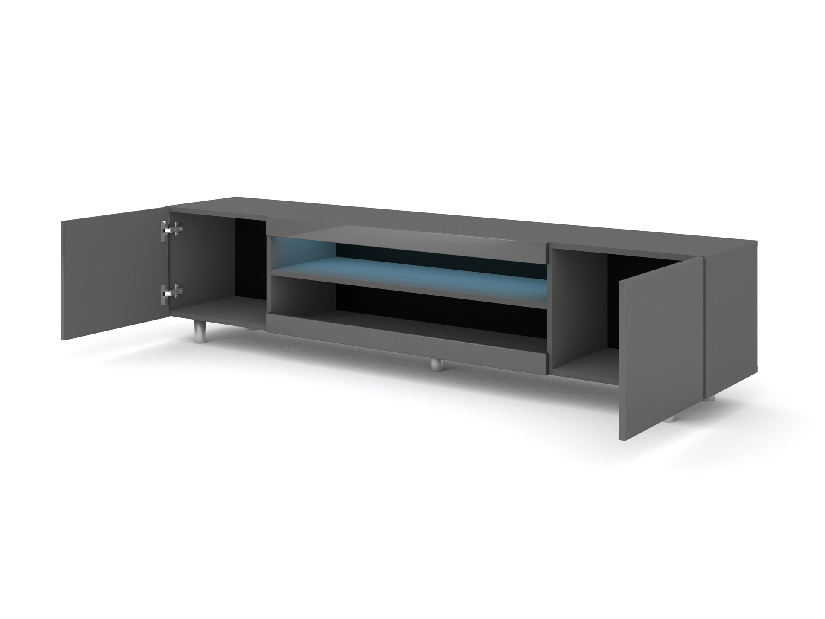 TV asztal/szekrény Katty (szürke) (LED)
