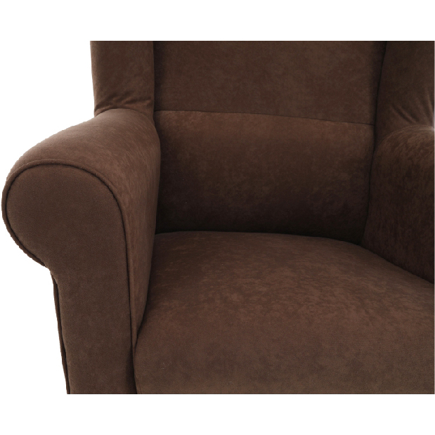 Fotel taburettel Aevo (barna) *kiárusítás