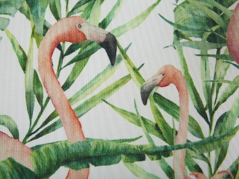2 db-os huzatkészlet kerti nyugágyhoz Antio (zöld, flamingók)