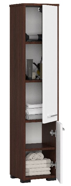 Fürdőszoba szekrény Farid Típus 4 (wenge + fehér)