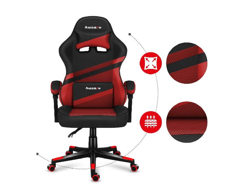 Játék szék Fusion 4.4 (fekete + piros)