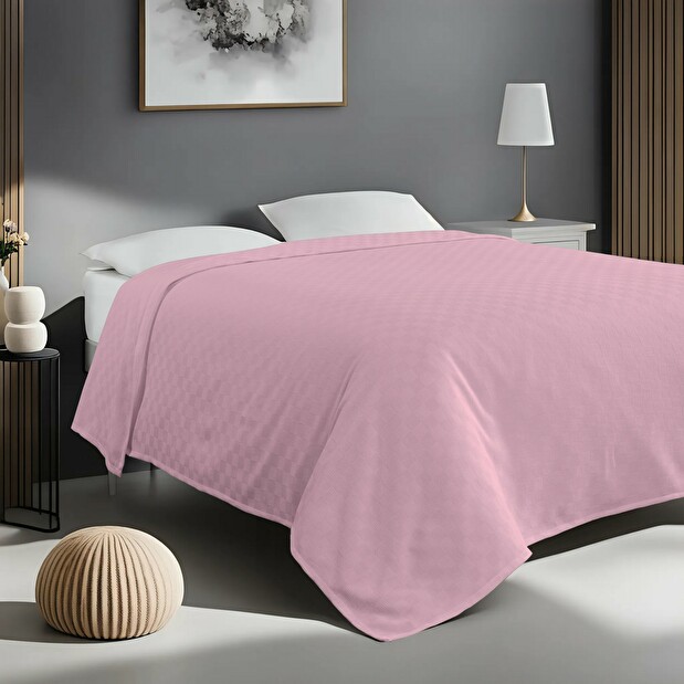 Ágytakaró 160 x 230 cm Plaines (rózsaszín)