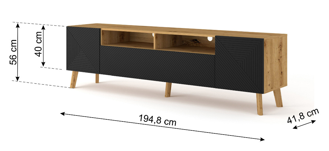 TV asztal/szekrény Luxina
