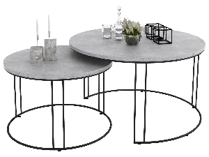 Konferencia szék szett (2 db) Essence (fekete + beton)