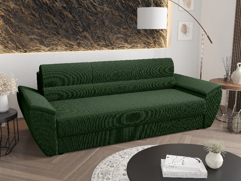 Háromszemélyes kanapé Radiant Bis (sötétzöld)