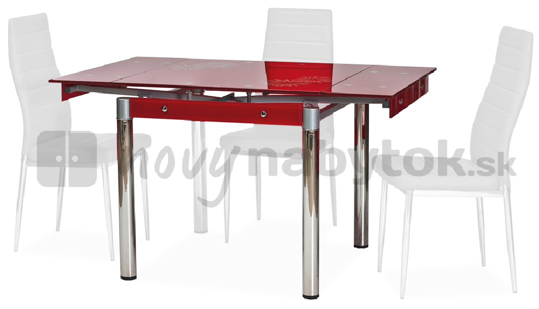 Étkezőasztal Alnitak (piros) (4 fő részére)