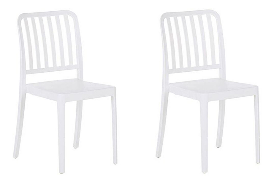 Kerti szék készlet (2 db.) Sinnamon (fehér) 