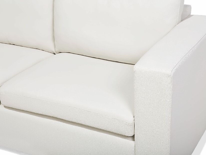 Kétszemélyes bőr kanapé Heinola (krém)