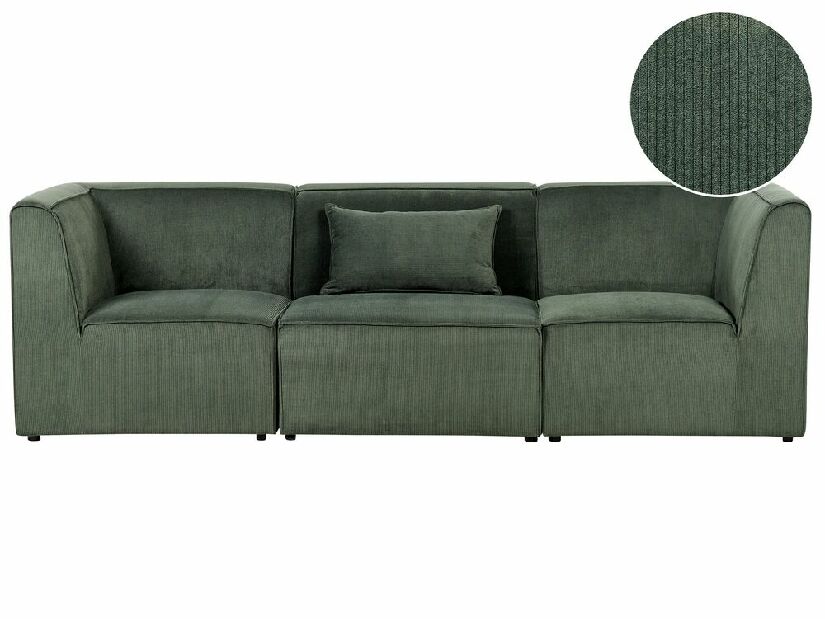 Háromszemélyes kanapé Lemia (zöld)