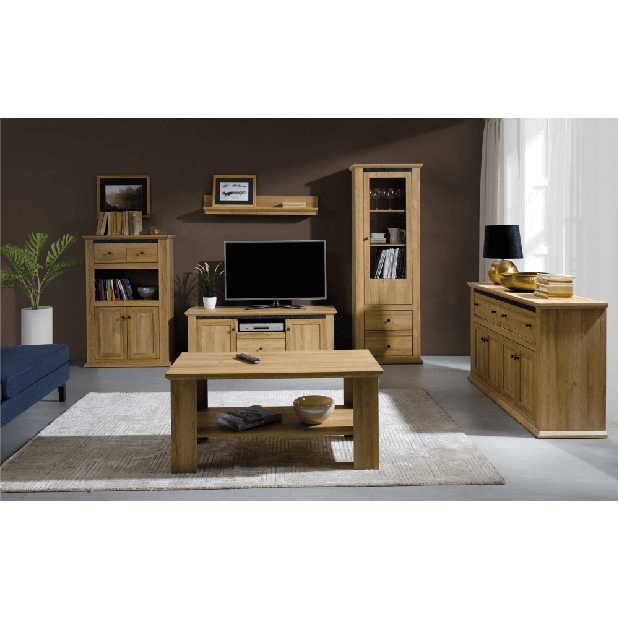 TV asztal/szekrény Leoras MZ15 (grand tölgy)