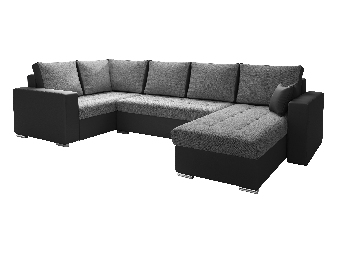 U-alakú sarok kanapé Lamont (szürke + fekete) (B) *bazár