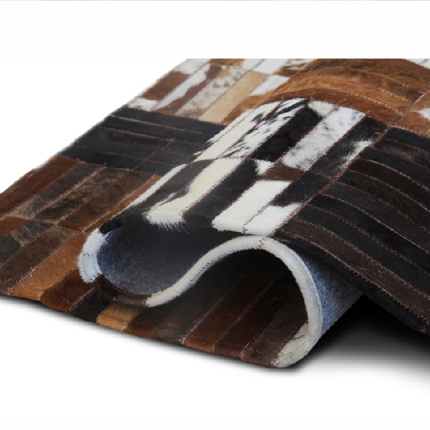 Bőr szőnyeg 120x180 cm TYP 04 (marhabőr + patchwork minta)