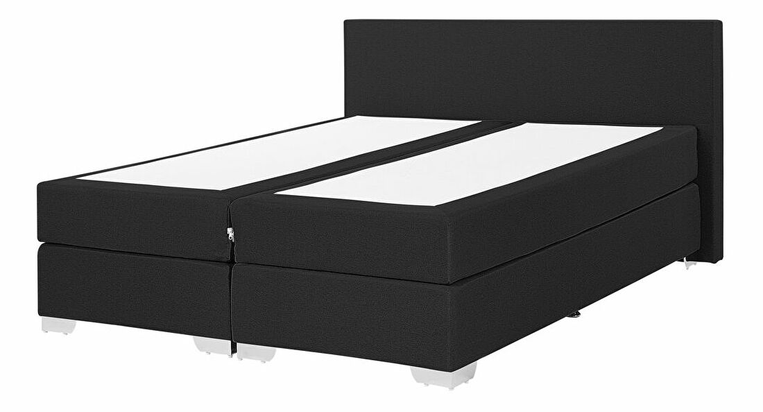 Franciaágy Boxspring 160 cm PREMIER (matracokkal) (fekete)