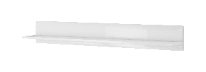 Polc 160 cm Tashia Typ 01 (fehér + magasfényű fehér)