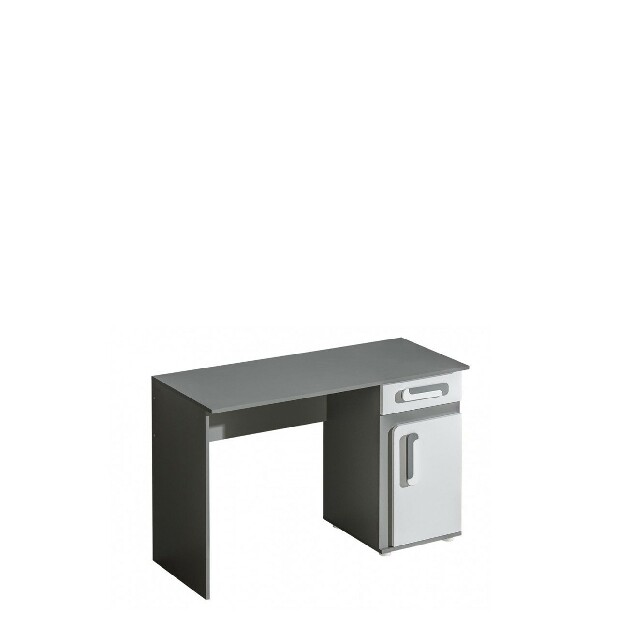 Íróasztal PE09 Pemino (antracit + fehér)