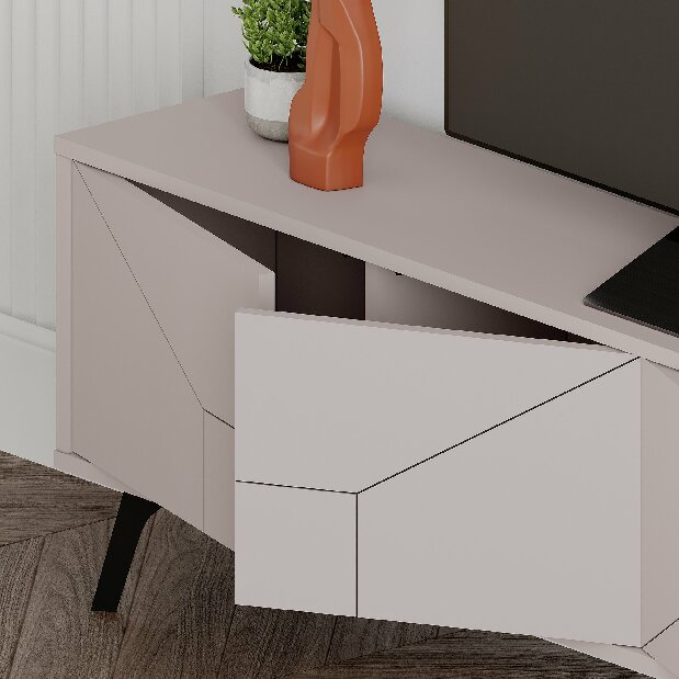 TV asztal/szekrény Duben (világos mokka)