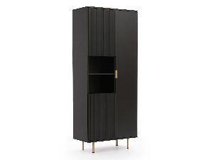Polcos szekrény Nalani R3D (fekete)