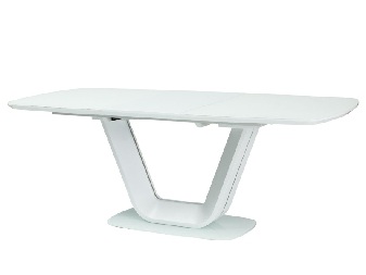 Széthúzható étkezőasztal  140-200 cm Amanda (fehér + fehér) (8 és több fő részére)