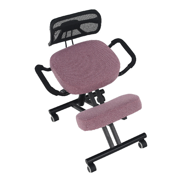 Ergonomikus irodai szék Rusu (rózsaszín + fekete)
