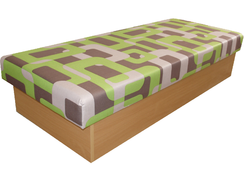 Egyszemélyes ágy (dívány) 80 cm Roger (Gusto Zöld) (matraccal)