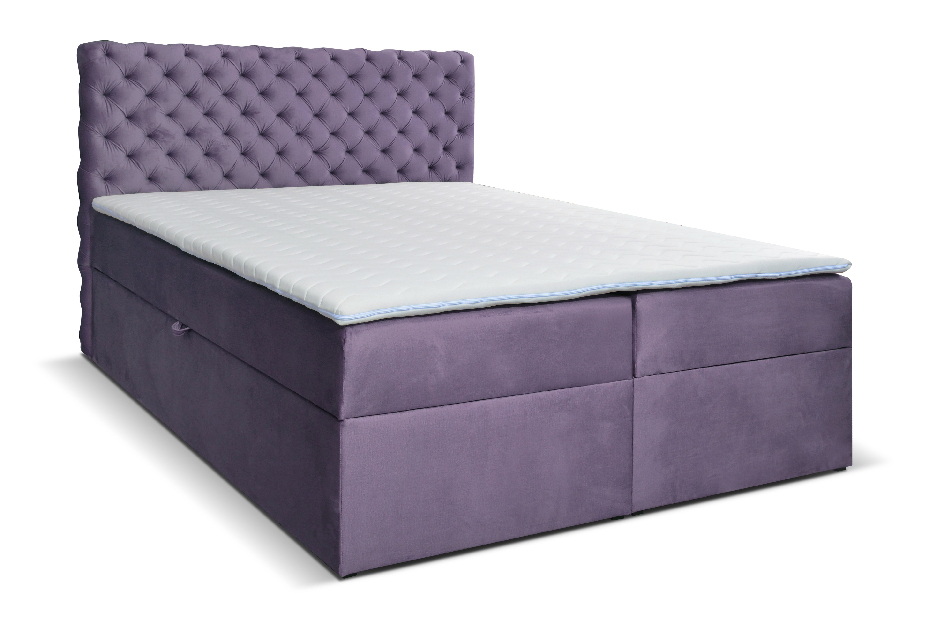 Egyszemélyes ágy Boxspring 120 cm Orimis (lila)