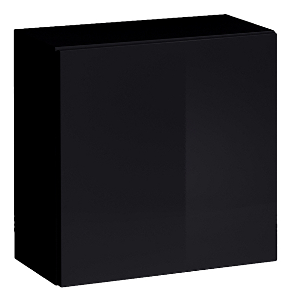 Fali szekrény Southport 26 ZZ SW SW 3 (matt fekete + fényes fekete) *kiárusítás