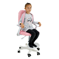 Növekvő székek gyerekeknek lábtartóval és pántokkal Aureola (rózsaszín + fehér)