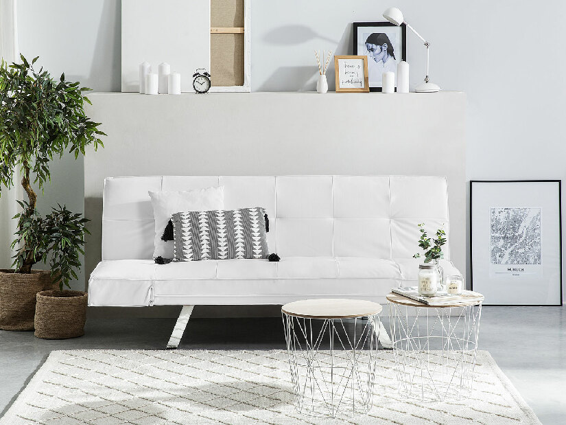 Háromszemélyes kanapé Brigg (fehér)