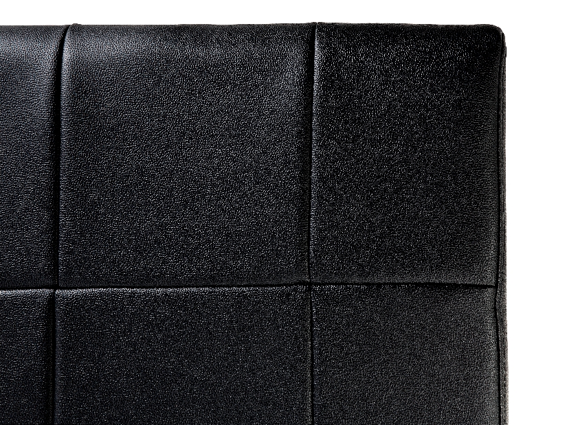 Franciaágy 180 cm VICHA 2 (ágyráccsal) (fekete)