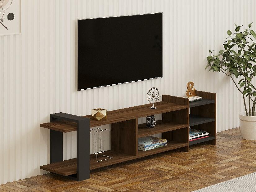 TV asztal/szekrény Zephir (dió + antracit)