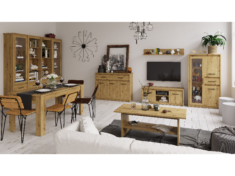 TV asztal/Szekrény Andra (artisan tölgy)
