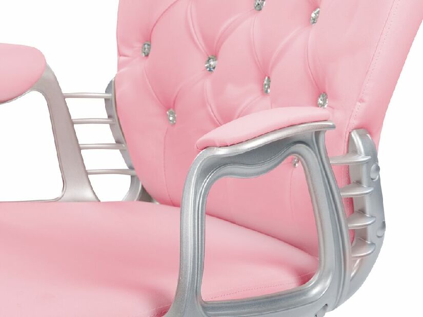 Irodai szék Princie (rózsaszín öko-bőr)