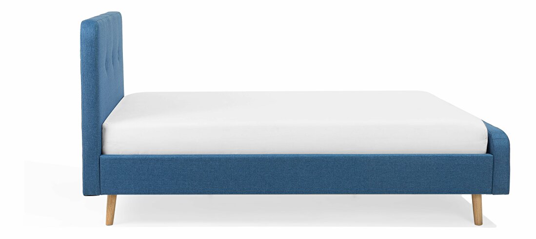 Franciaágy 160 cm ROME (ágyráccsal) (kék)