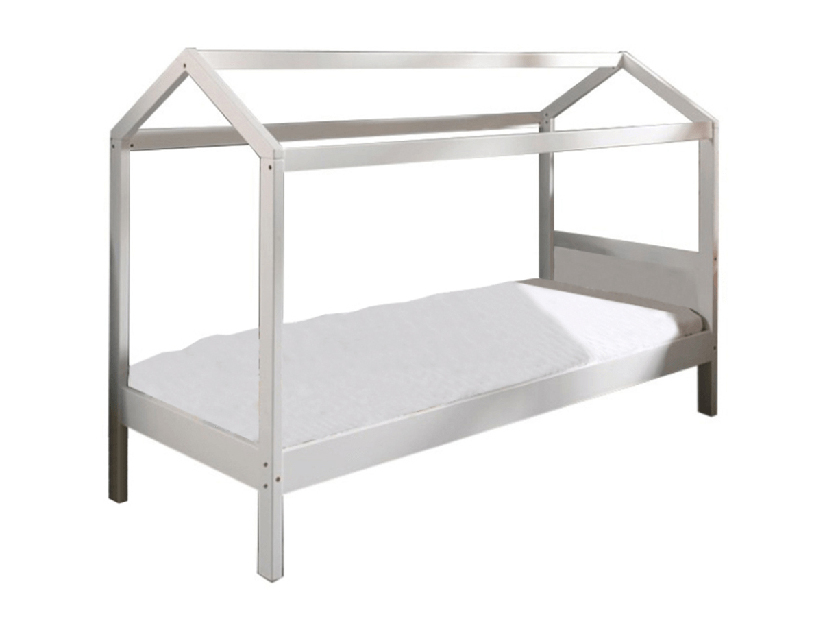 Egyszemélyes ágy 90 cm Impresionista (fehér)