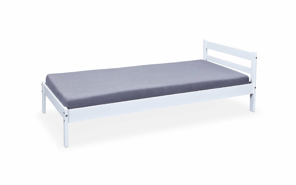 Egyszemélyes ágy 90 cm Finy (fehér)