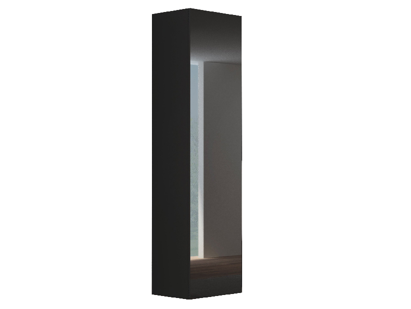Fali szekrény Livo S 180 (fekete + fényes fekete)