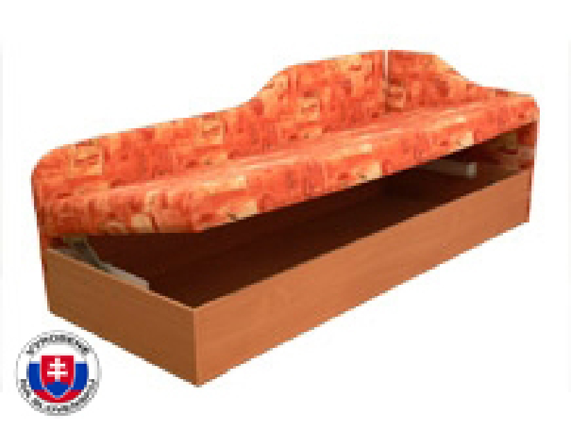 Egyszemélyes ágy (dívány) 80 cm Eda 4/2 (habszivacs matraccal) (J)