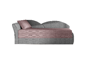 Kétszemélyes kanapé- Agira 22 (szürke + rózsaszín)