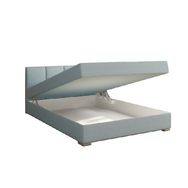 Egyszemélyes boxspring ágy 120 Cm Riana (menta) (ágyráccsal, matraccal és tárolóhellyel) *kiárusítás