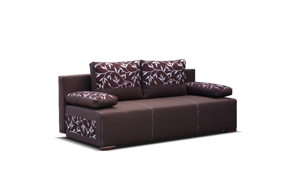 Háromszemélyes kanapé Ninfa (sötétbarna)