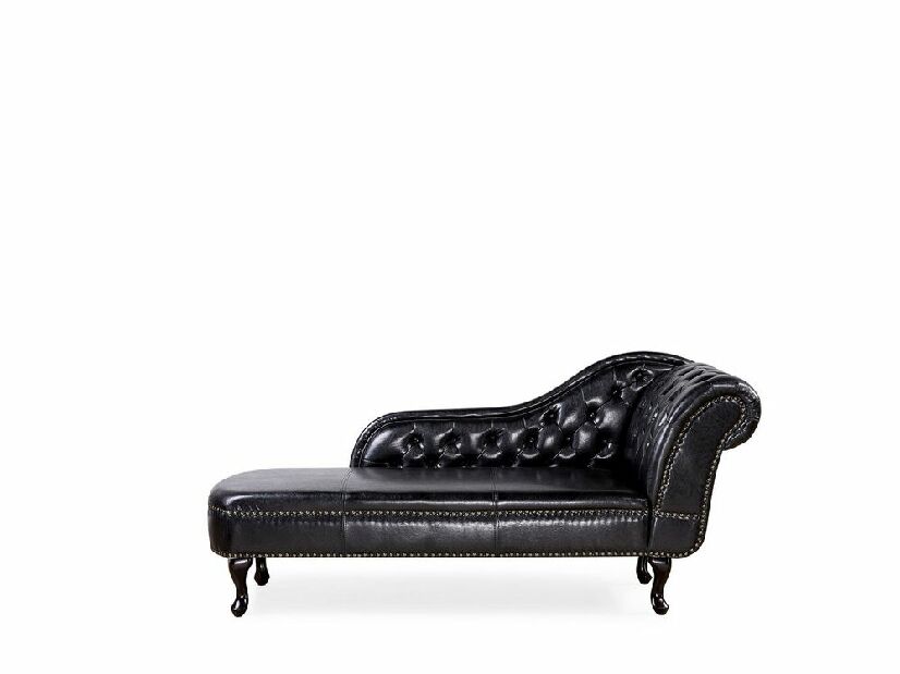 Pihenő fotel Nili (fekete) (textilbőr) (J)