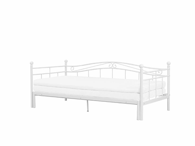 Egyszemélyes ágy 80 cm TULO (poliészter) (fehér)
