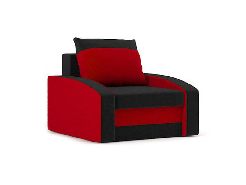 Fotel Hazar (fekete + piros)
