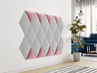 Kárpitozott panel 33x33 cm Box III (rózsaszín)
