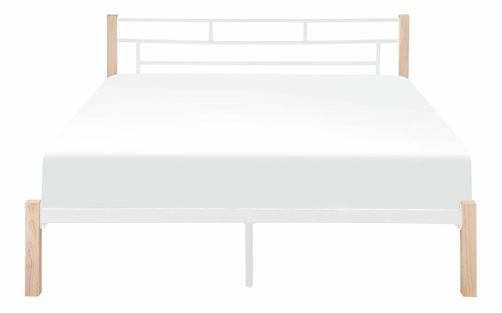 Franciaágy 180 cm GARRONE (ágyráccsal) (fehér)
