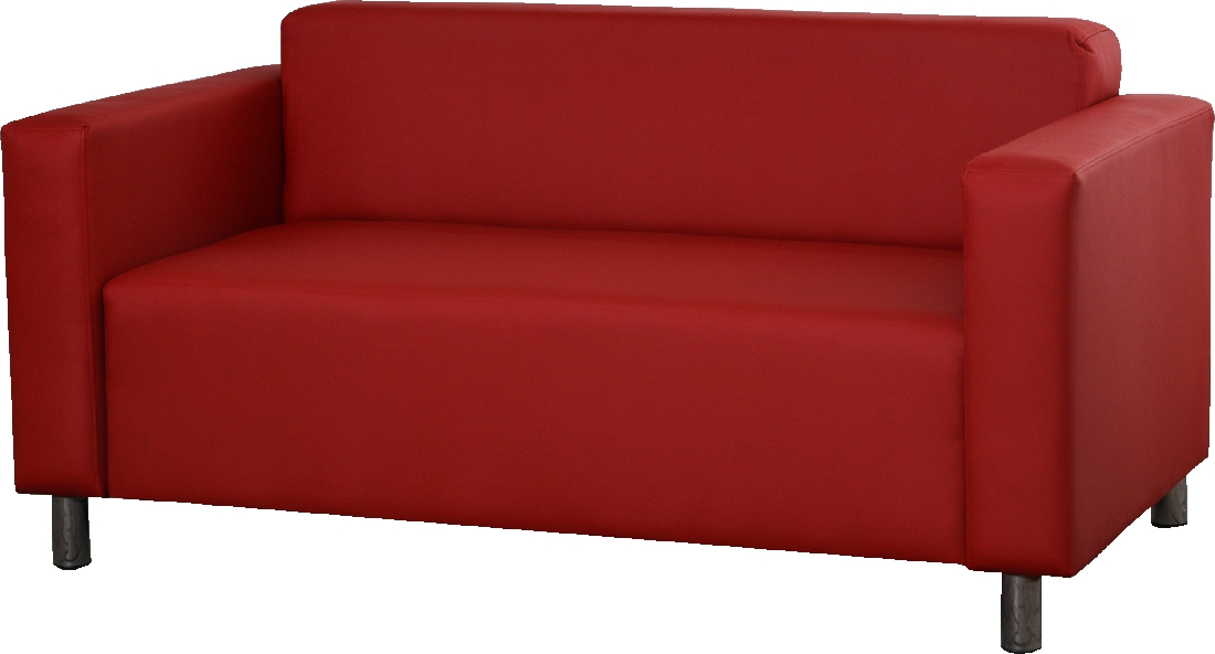 Kétszemélyes kanapé Ülőke Hugo 2R (piros)