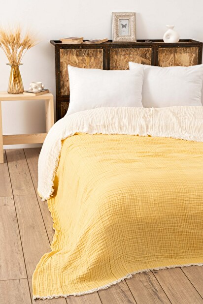 Ágytakaró 230 x 250 cm Musli Yd (sárga)
