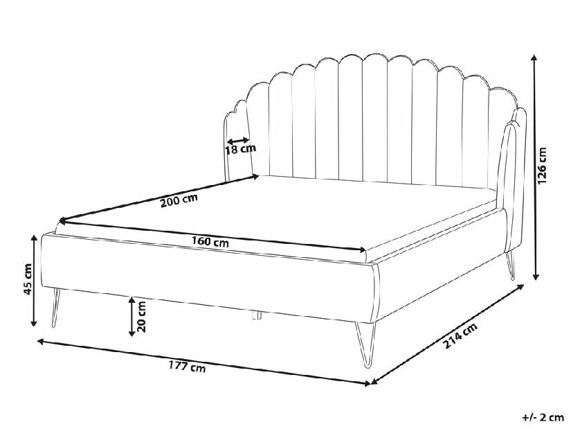 Franciaágy 160 cm Berit (fehér) (ágyráccsal) (tárolóhellyel)