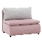 Fotel Keny New (rózsaszín + világosszürke)