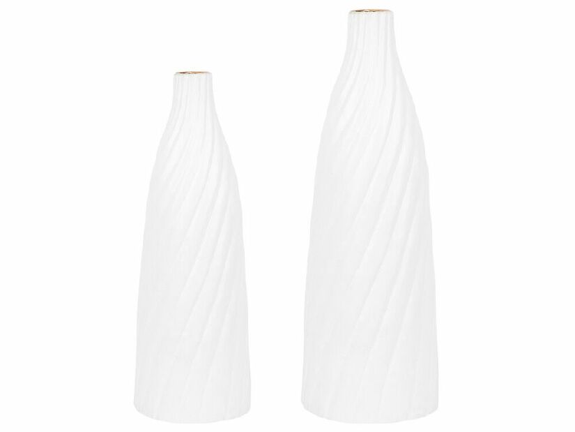 Váza FRONIA 45 cm (kerámia) (fehér)